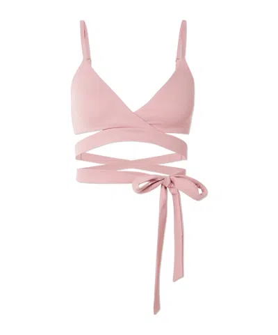 Skims Bandeau Sports Bra In Pink
