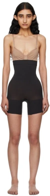 SKIMS BLACK EVERYDAY SCULPT HIGH-WAISTED MID THIGH SHORTS