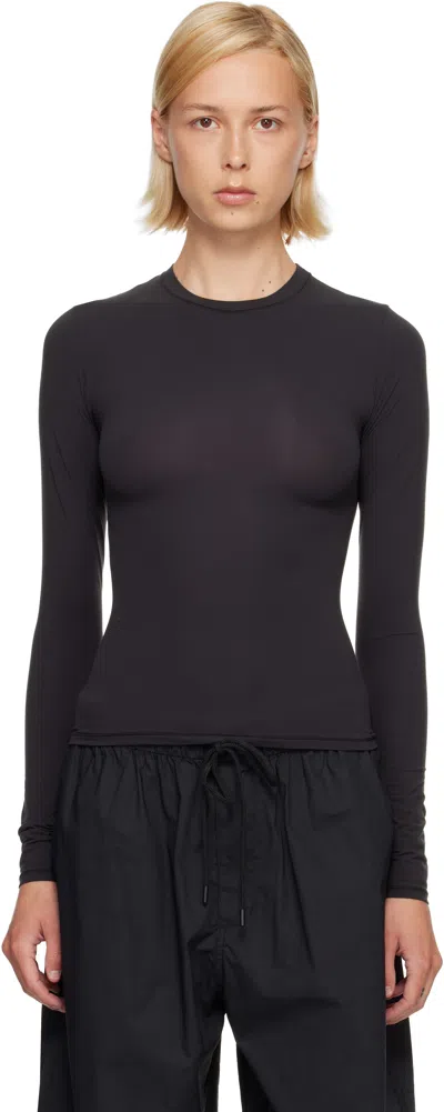 Skims Black Fits Everybody Long Sleeve T-shirt