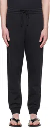 Skims Black Fleece Lounge Tapered Sweatpants