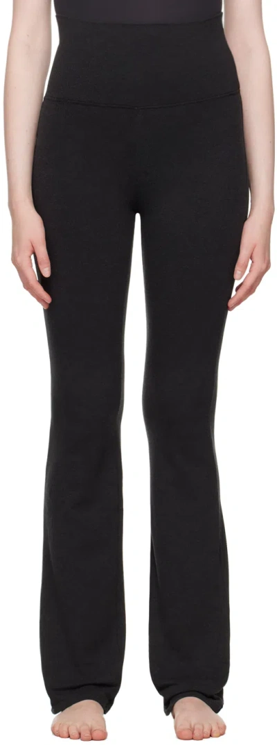 Skims Black Outdoor Bootcut Lounge Pants In Onyx