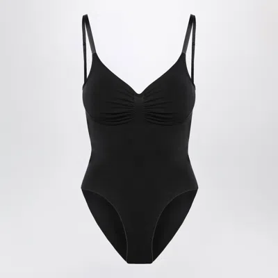 Skims Black Seamless Sculpt Shapewear Bodysuit
