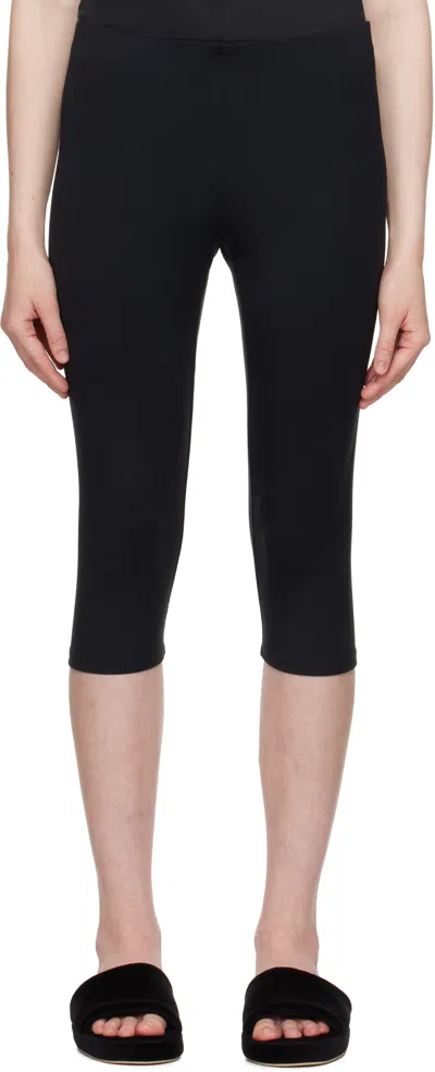 Skims Black Smooth Layers Capri Leggings