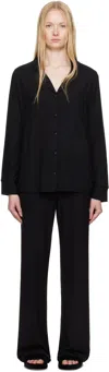 Skims Black Soft Lounge Sleep Pyjama Set