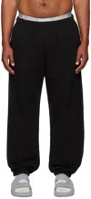 SKIMS BLACK TERRY RELAXED JOGGER SWEATPANTS