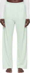 Skims Blue Boyfriend Loose Lounge Pants In Frost