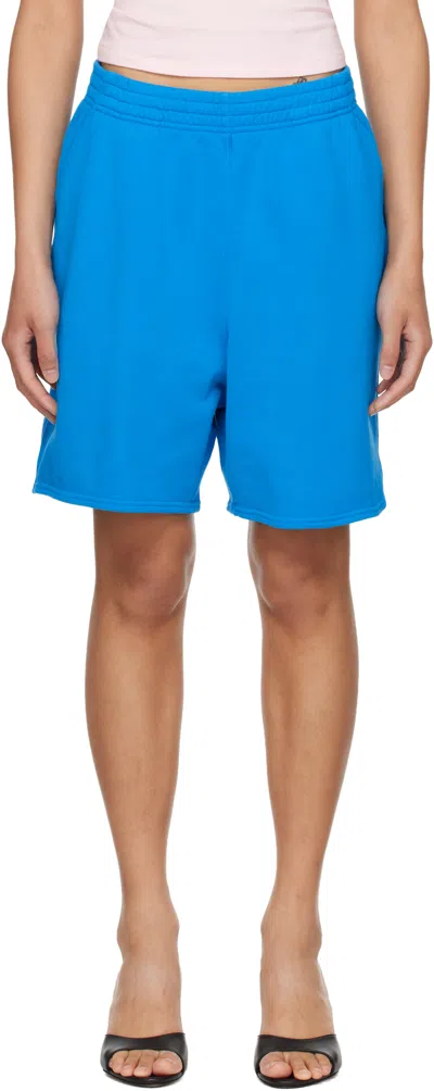 Skims Blue French Terry Long Shorts