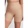 Skims Body Core Sculpt Mid Rise Shorts In Brown