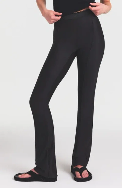 Skims Body High Waist Flare Pants In Black