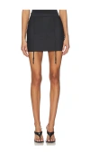 Skims Body Mini Garter Skirt In Black
