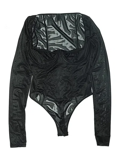 Pre-owned Skims Bodysuit In Black