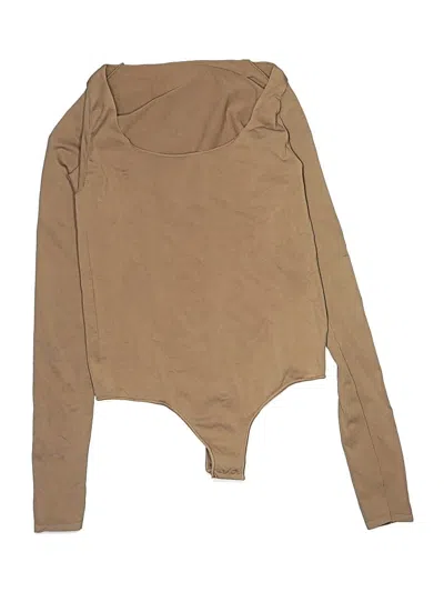 Pre-owned Skims Bodysuit In Brown