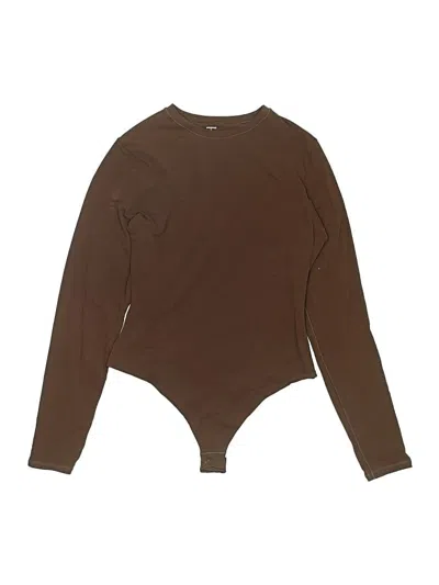 Pre-owned Skims Bodysuit In Brown