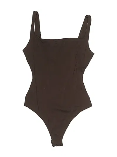 Pre-owned Skims Bodysuit In Brown
