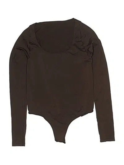 Pre-owned Skims Bodysuit In Brown