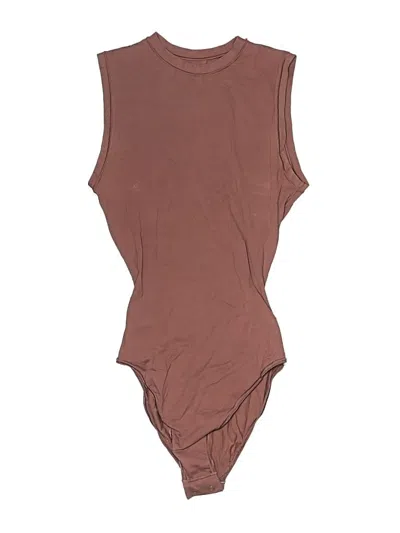 Pre-owned Skims Bodysuit In Brown