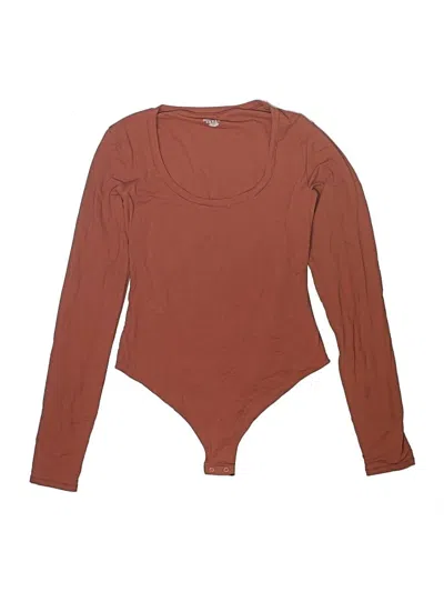 Pre-owned Skims Bodysuit In Brown