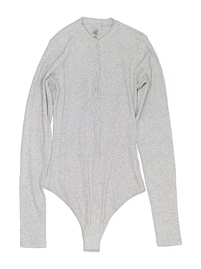 Pre-owned Skims Bodysuit In Gray
