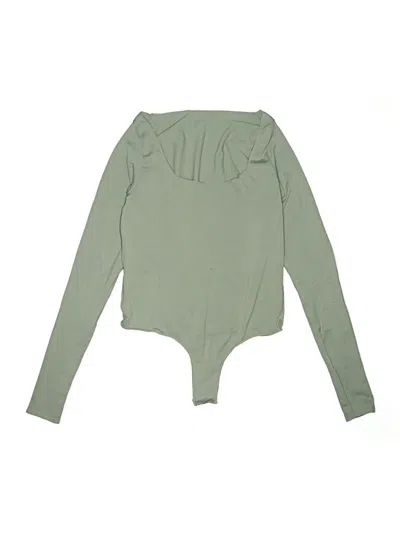 Pre-owned Skims Bodysuit In Green