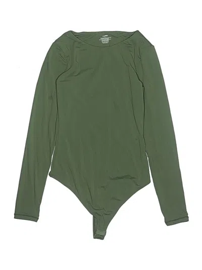 Pre-owned Skims Bodysuit In Green