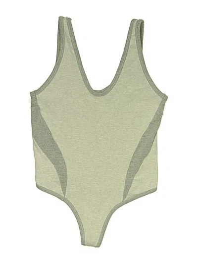 Pre-owned Skims Bodysuit In Green