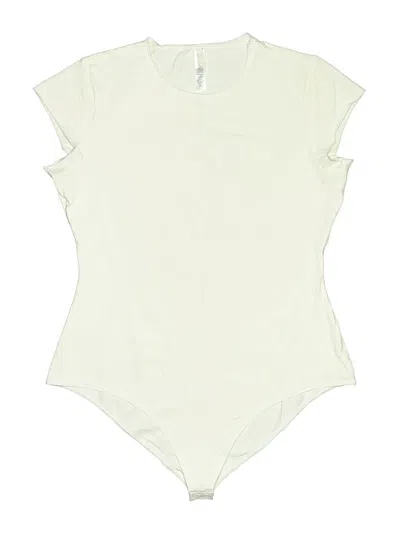 Pre-owned Skims Bodysuit In Ivory