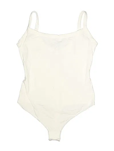 Pre-owned Skims Bodysuit In Ivory