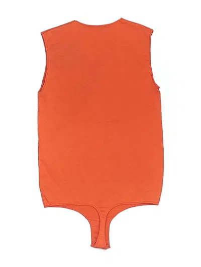 Pre-owned Skims Bodysuit In Orange