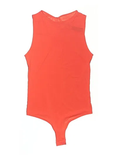 Pre-owned Skims Bodysuit In Orange
