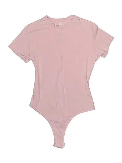 Pre-owned Skims Bodysuit In Pink
