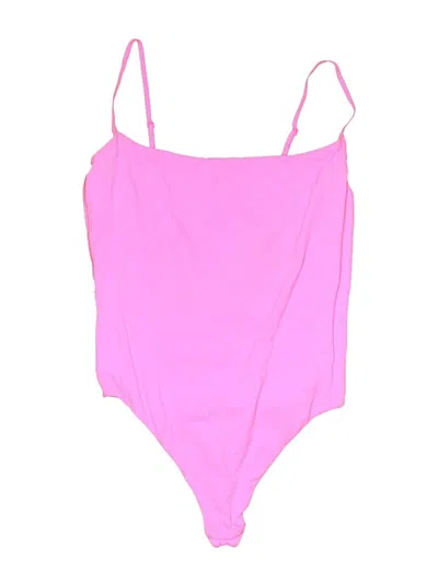 Pre-owned Skims Bodysuit In Pink