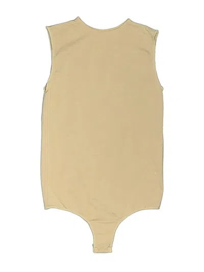 Pre-owned Skims Bodysuit In Tan
