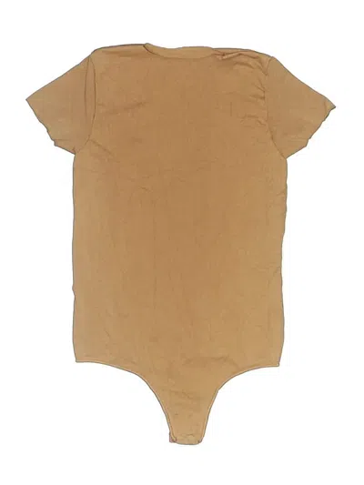 Pre-owned Skims Bodysuit In Tan