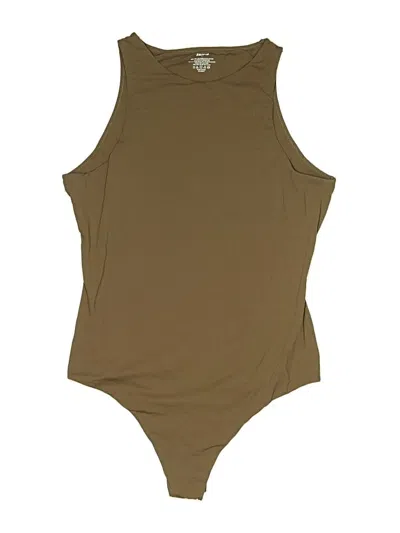 Pre-owned Skims Bodysuit In Tan