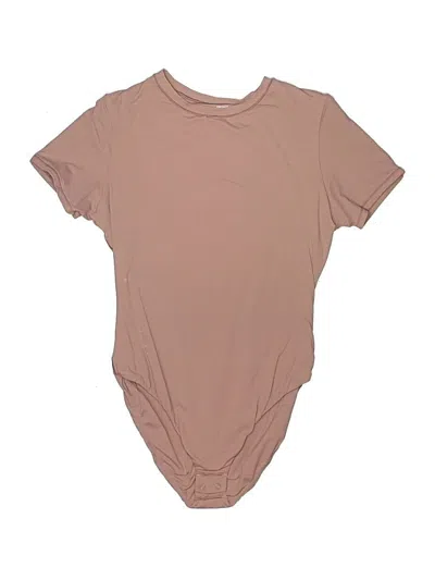 Pre-owned Skims Bodysuit In Tan