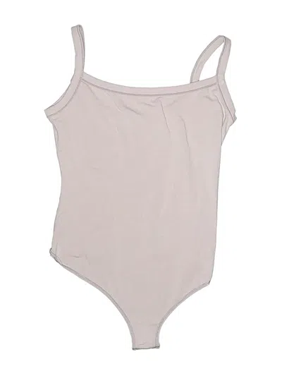 Pre-owned Skims Bodysuit In Tan