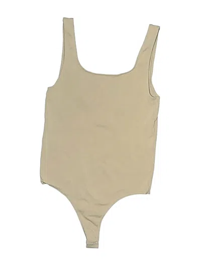 Pre-owned Skims Bodysuit In Tan