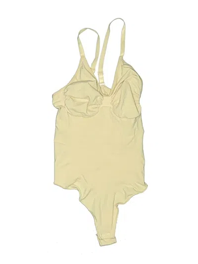 Pre-owned Skims Bodysuit In Yellow