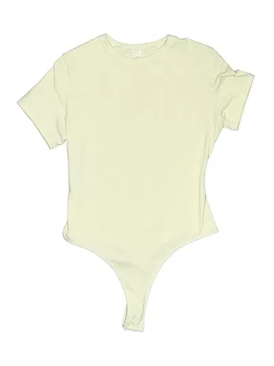 Pre-owned Skims Bodysuit In Yellow