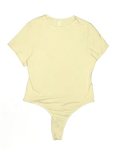 Pre-owned Skims Bodysuit In Yellow