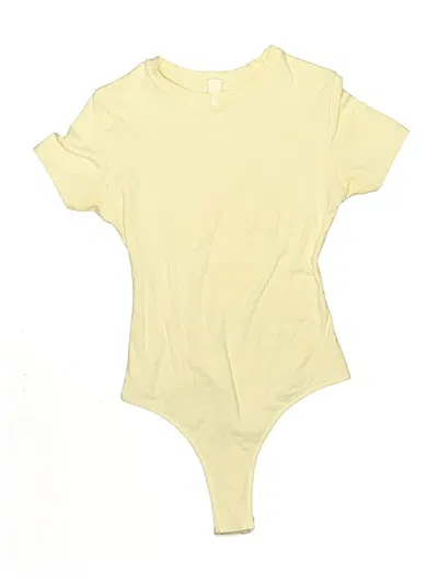 Pre-owned Skims Bodysuit In Yellow