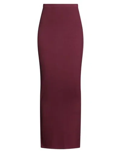 Skims Bottomwear - Maxi Skirts In Black - Burgundy