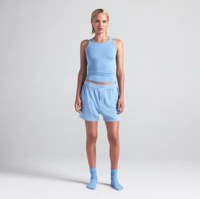 Skims Boyfriend In Blue