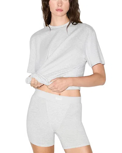 Skims Boyfriend Boxer In White