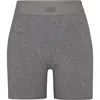 Skims Boyfriend Boxers In Dark Heather Grey