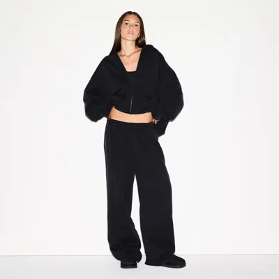 Skims Boyfriend Fleece In Black