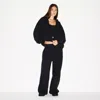 Skims Boyfriend Fleece In Black
