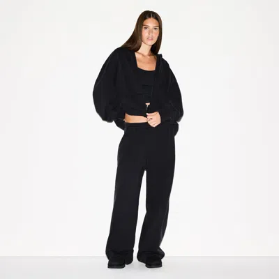 Skims Boyfriend Fleece In Black