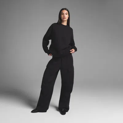 Skims Boyfriend Fleece In Black