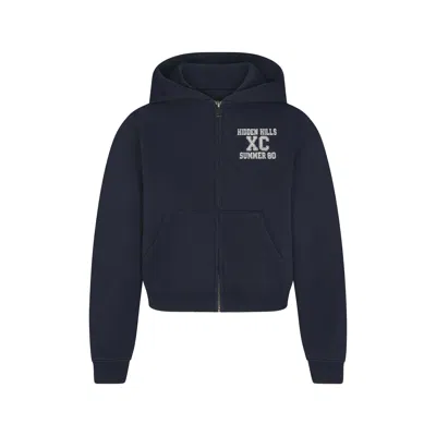 Skims Boyfriend Fleece In Navy Hidden Hills